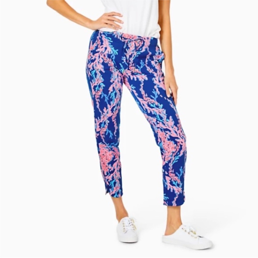 Lilly Pulitzer Emora Jogger Pants Borealis Blue XXS